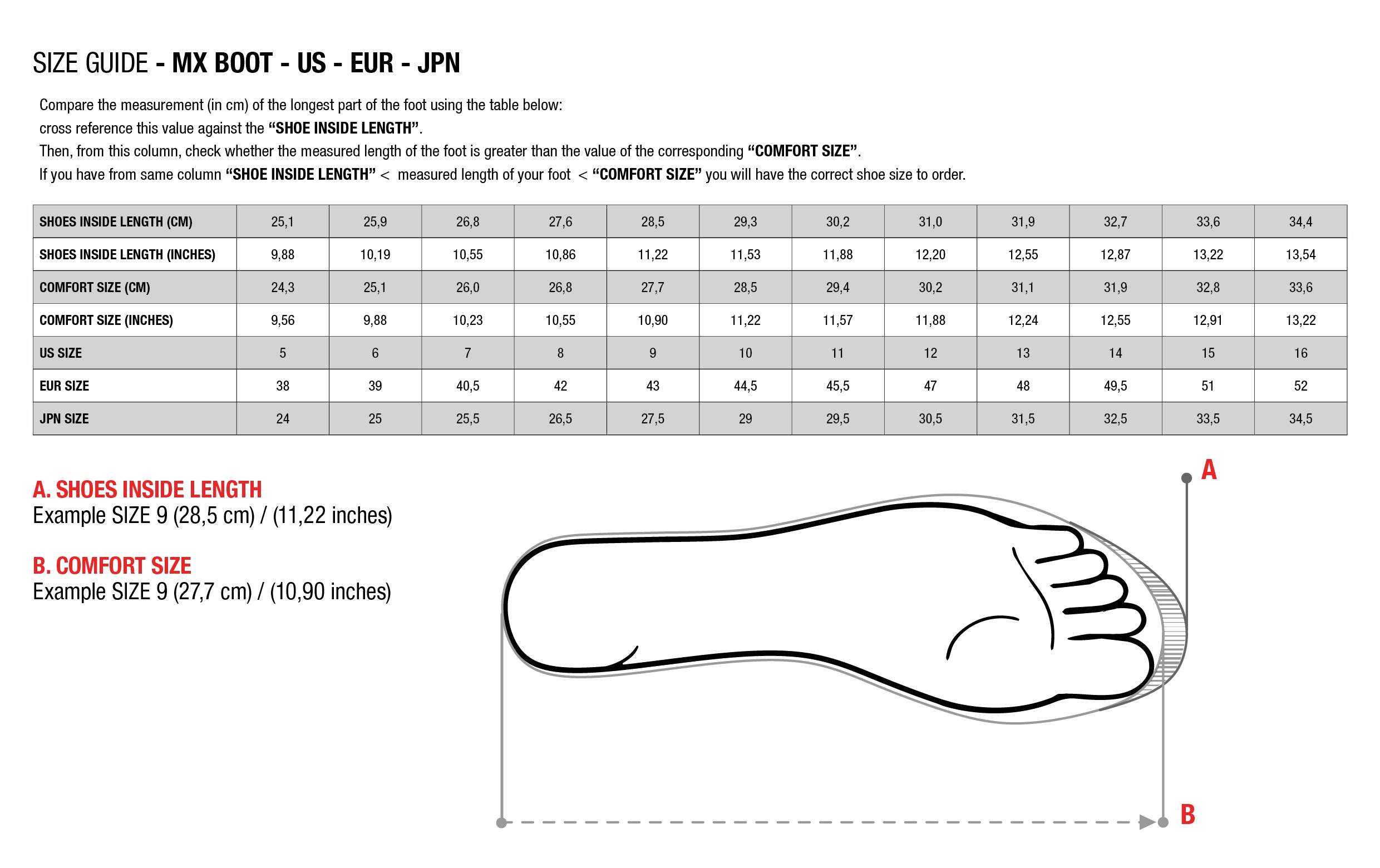 Size guide